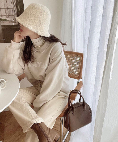 ISOOK(アイスー)の「Boa tulip hat / ボアチューリップハット(meg select)(ハット・レディース・アイボリー・FREE)」の2枚目の写真