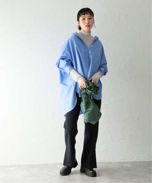 JOURNAL STANDARD（ジャーナルスタンダード）の「■シアーネットハイネックプルオーバー（Tシャツ/カットソー・レディース・ライトグレー/サックスブルー/ピンク/アイボリー・FREE）」の8枚目の写真