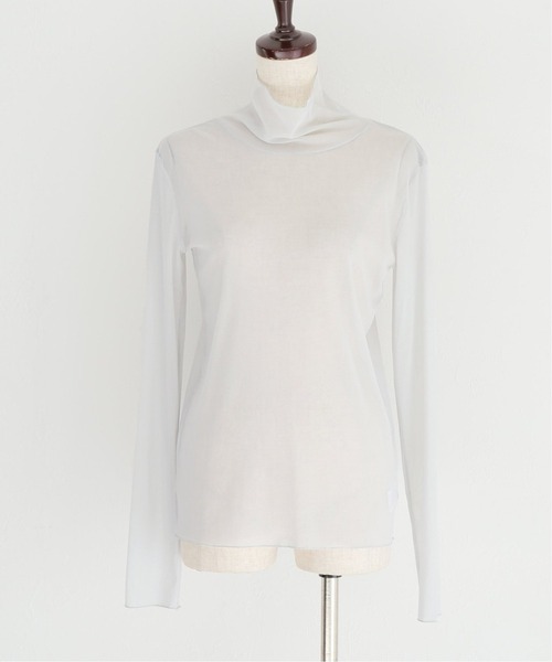 JOURNAL STANDARD（ジャーナルスタンダード）の「■シアーネットハイネックプルオーバー（Tシャツ/カットソー・レディース・ライトグレー/サックスブルー/ピンク/アイボリー・FREE）」の13枚目の写真