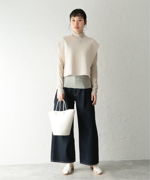 JOURNAL STANDARD（ジャーナルスタンダード）の「■シアーネットハイネックプルオーバー（Tシャツ/カットソー・レディース・ライトグレー/サックスブルー/ピンク/アイボリー・FREE）」の18枚目の写真