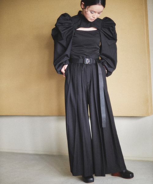 chuclla（チュクラ）の「【サイズ調節可】ワンタッチ マルチミリタリーベルト cha22s004（ベルト・レディース・ブラック・FREE）」の2枚目の写真