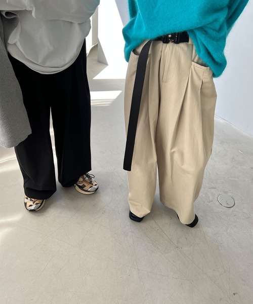 chuclla（チュクラ）の「【サイズ調節可】ワンタッチ マルチミリタリーベルト cha22s004（ベルト・レディース・ブラック・FREE）」の17枚目の写真