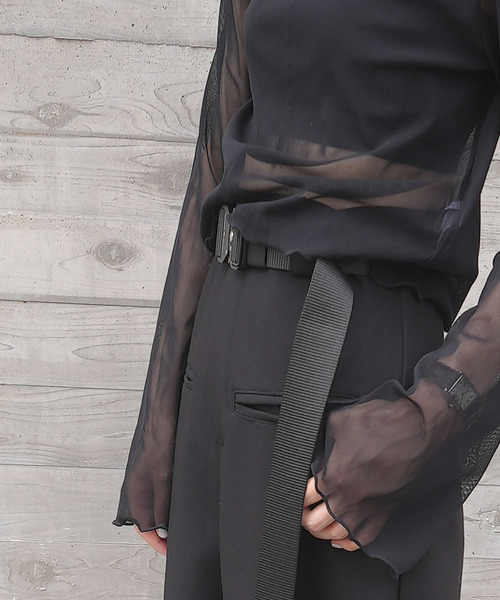 chuclla（チュクラ）の「【サイズ調節可】ワンタッチ マルチミリタリーベルト cha22s004（ベルト・レディース・ブラック・FREE）」の12枚目の写真