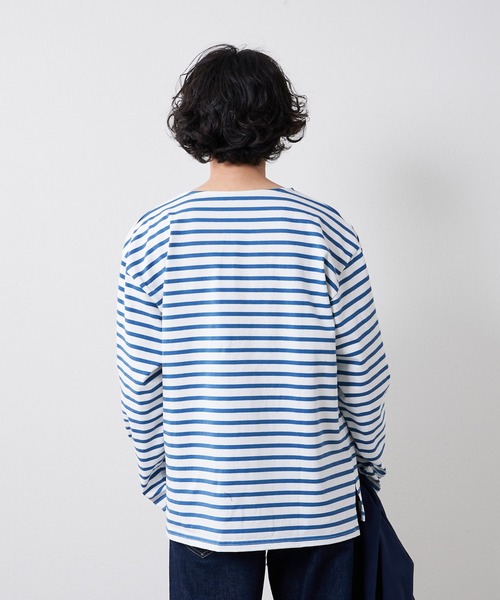 CIAOPANIC TYPY（チャオパニックティピー）の「裏配色ボーダー長袖TEE（Tシャツ/カットソー・メンズ・サックスブルー/グリーン/グレー・M/L）」の18枚目の写真