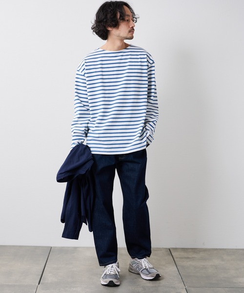 CIAOPANIC TYPY（チャオパニックティピー）の「裏配色ボーダー長袖TEE（Tシャツ/カットソー・メンズ・サックスブルー/グリーン/グレー・M/L）」の19枚目の写真