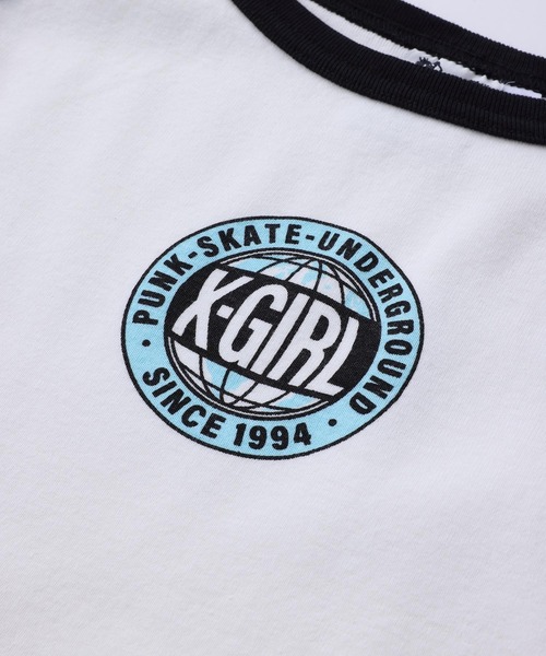 X-girl（エックスガール）の「WORLD LOGO CAMISOLE