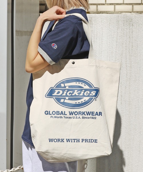 Dickies(ディッキーズ)の「▲Dickies/ディッキーズ DK LOGO TC CANVAS TOTE BAG トートバッグ キャンバス(トートバッグ・メンズ・アイボリー系/アイボリー系1/アイボリー系2・FREE)」の19枚目の写真