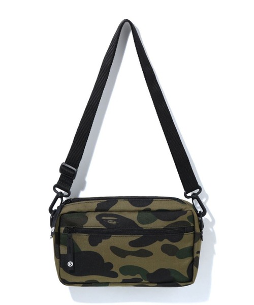 A BATHING APE(アベイシングエイプ)の「1ST CAMO MINI SHOULDER BAG M (CORDURA)(ショルダーバッグ・メンズ・グリーン・FREE)」の1枚目の写真