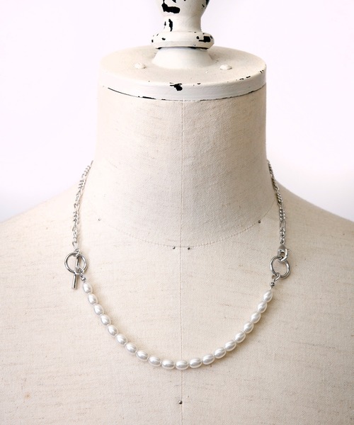 FACTOTUM（ファクトタム）の「【FACTOTUM】2WAYパールネックレス（ネックレス・メンズ・シルバー/ゴールド・FREE）」の4枚目の写真