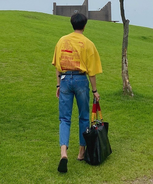 ASCLO（エジュクロ）の「ASCLO Grag Loosefit DHL Short Sleeve T Shirt（Tシャツ/カットソー・メンズ・ホワイト/チャコールグレー/ブラック/イエロー・FREE）」の19枚目の写真