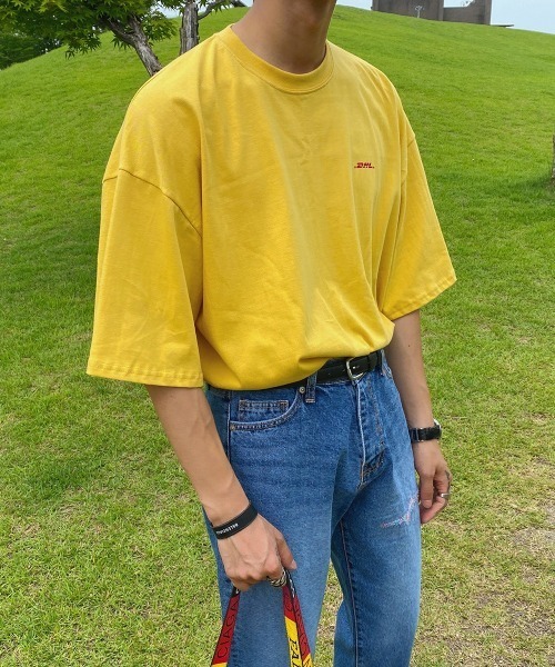 ASCLO（エジュクロ）の「ASCLO Grag Loosefit DHL Short Sleeve T Shirt（Tシャツ/カットソー・メンズ・ホワイト/チャコールグレー/ブラック/イエロー・FREE）」の13枚目の写真