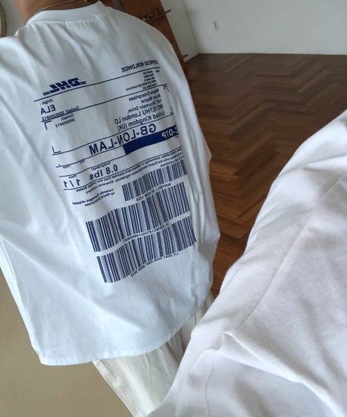 ASCLO（エジュクロ）の「ASCLO Grag Loosefit DHL Short Sleeve T Shirt（Tシャツ/カットソー・メンズ・ホワイト/チャコールグレー/ブラック/イエロー・FREE）」の9枚目の写真