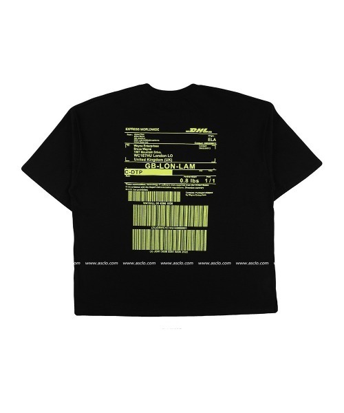ASCLO（エジュクロ）の「ASCLO Grag Loosefit DHL Short Sleeve T Shirt（Tシャツ/カットソー・メンズ・ホワイト/チャコールグレー/ブラック/イエロー・FREE）」の22枚目の写真