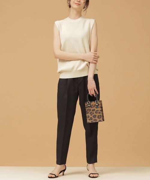 BLAMINK コットン14G レギュラーノースリーブニット SUMMER コットン14Gレギュラーノースリーブニット