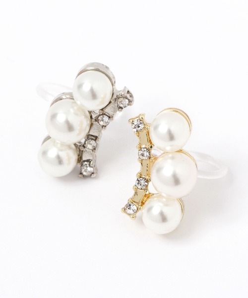 LAKOLE（ラコレ）の「ラインパールノンホールピアス / 271742（イヤリング・レディース・その他1/その他2・FREE）」の4枚目の写真