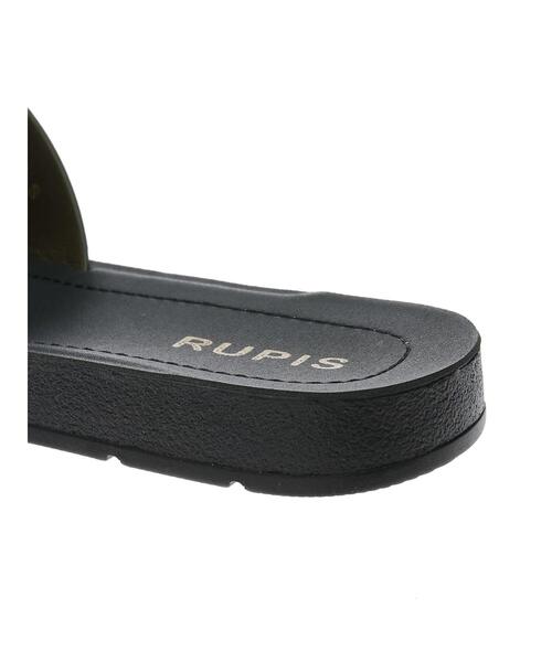 Green　Parks（グリーンパークス）の「クロコ型押しフラットサンダル（サンダル・レディース・アイボリー/カーキ・S/M/L/XL）」の7枚目の写真