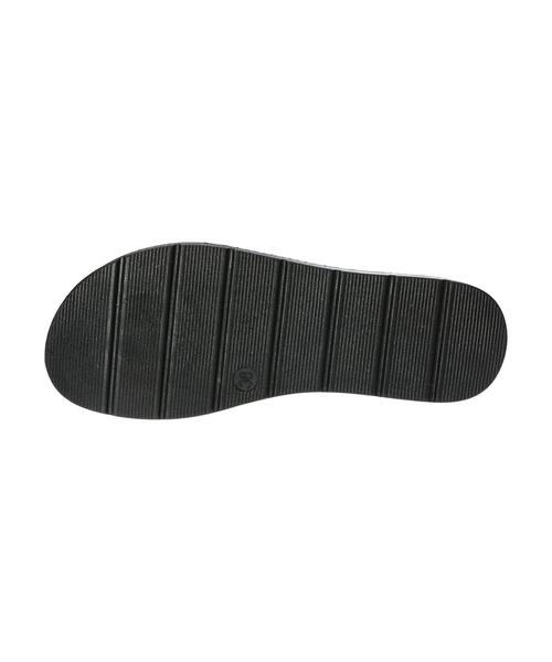 Green　Parks（グリーンパークス）の「クロコ型押しフラットサンダル（サンダル・レディース・アイボリー/カーキ・S/M/L/XL）」の8枚目の写真