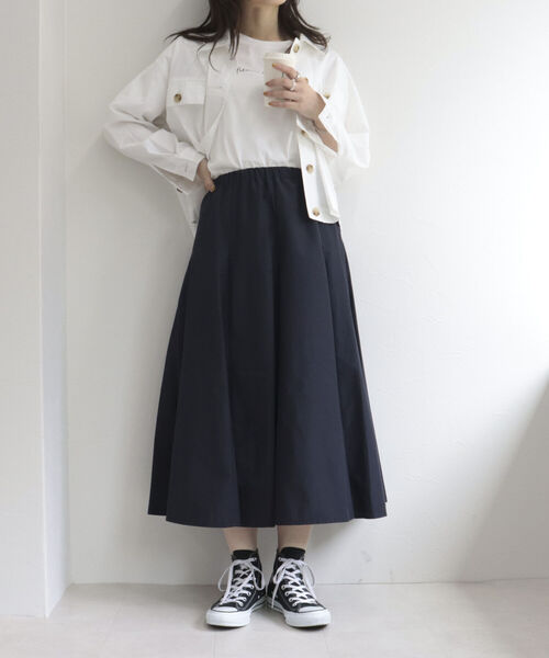 fredy emue（フレディエミュ）の「シャイニータイプライタースカート（スカート・レディース・ピンク/ネイビー・38/36）」の5枚目の写真