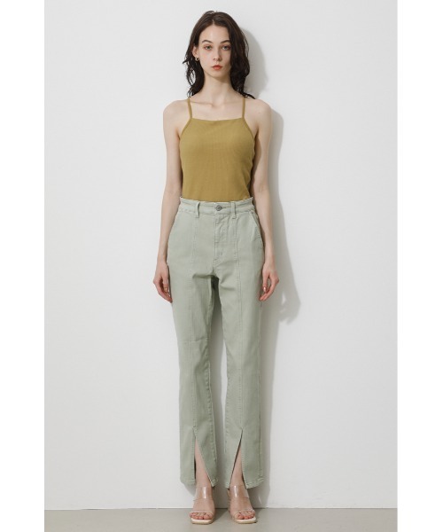 FRONT SLIT DENIM FLARE/フロントスリットデニムフレア（デニムパンツ