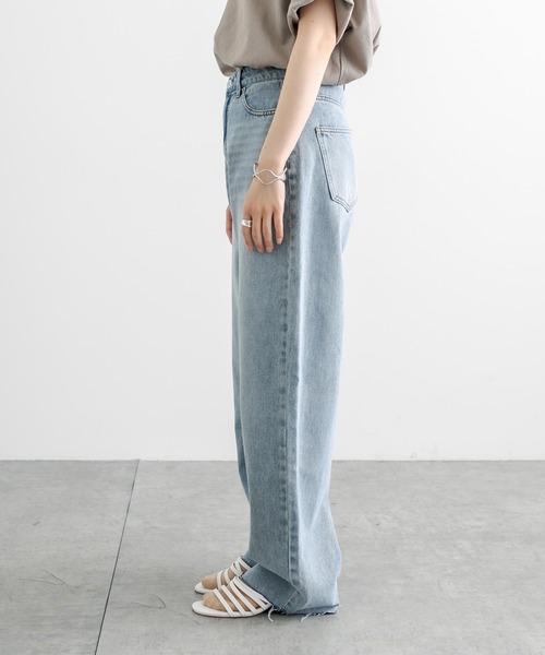 PUAL CE CIN（ピュアルセシン）の「ブリーチデニムパンツ（デニムパンツ・レディース・ブルー系その他・SMALL/MEDIUM）」の8枚目の写真