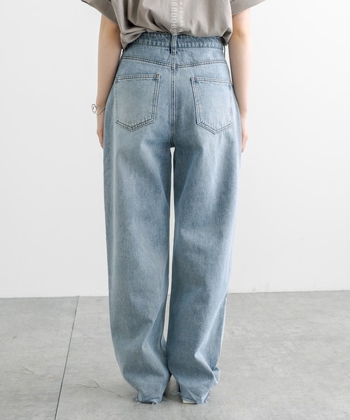 PUAL CE CIN（ピュアルセシン）の「ブリーチデニムパンツ（デニムパンツ・レディース・ブルー系その他・SMALL/MEDIUM）」の9枚目の写真