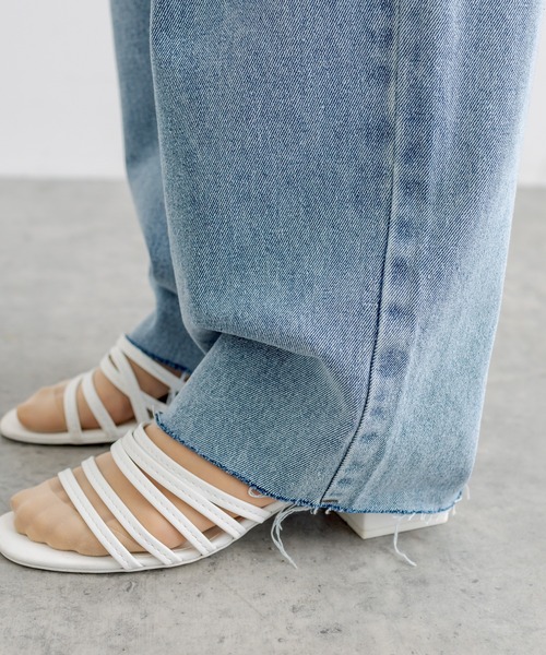 PUAL CE CIN（ピュアルセシン）の「ブリーチデニムパンツ（デニムパンツ・レディース・ブルー系その他・SMALL/MEDIUM）」の14枚目の写真