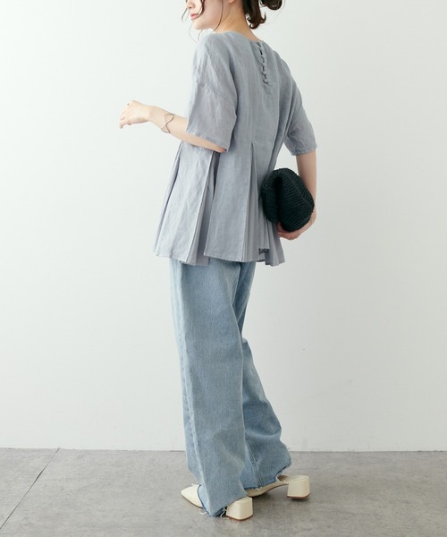 PUAL CE CIN（ピュアルセシン）の「ブリーチデニムパンツ（デニムパンツ・レディース・ブルー系その他・SMALL/MEDIUM）」の16枚目の写真