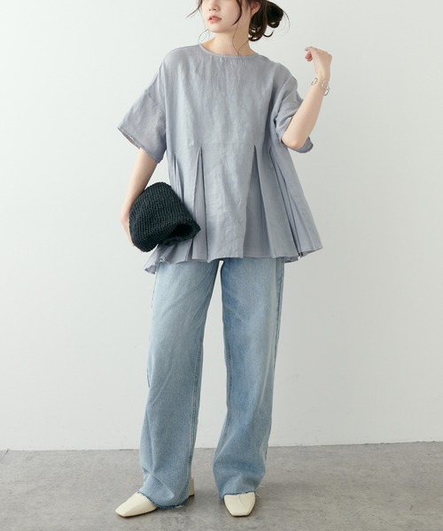 PUAL CE CIN（ピュアルセシン）の「ブリーチデニムパンツ（デニムパンツ・レディース・ブルー系その他・SMALL/MEDIUM）」の15枚目の写真