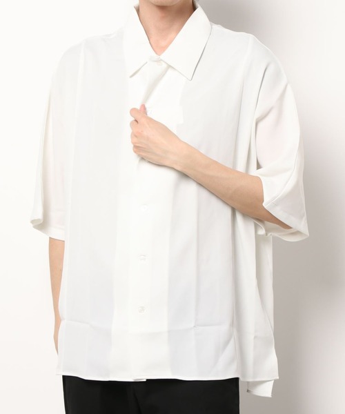 AZIONE(アジオネ)の「AZIONE/アジオネ/ドルマンスリーブs/sシャツ/半袖シャツ(シャツ/ブラウス・メンズ・ホワイト/ブラック/ライトグリーン/グリーン/ブルー・MEDIUM/LARGE)」の10枚目の写真