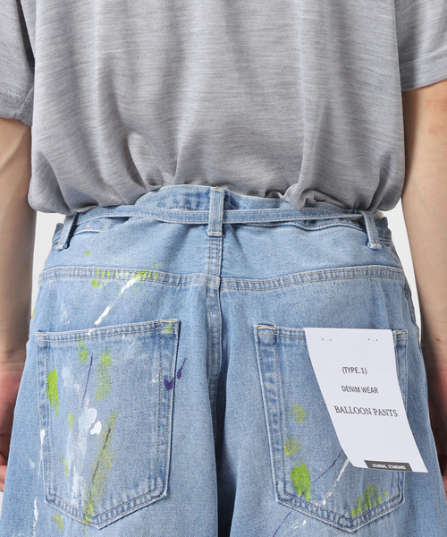 JOURNAL STANDARD(ジャーナルスタンダード)の「デニムトレイル バルーンペイントパンツ(デニムパンツ・メンズ・クリアブルー・SMALL/MEDIUM/LARGE)」の12枚目の写真