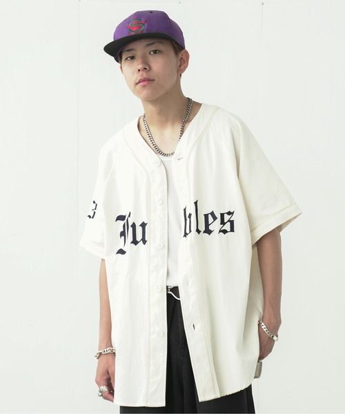 fuv.（ファブ）の「fuv - "Fubles" BASE BALL SHIRT ベースボールシャツ made in INTER FACTORY（シャツ/ブラウス・メンズ・ホワイト/ネイビー/ボルドー・FREE）」の2枚目の写真