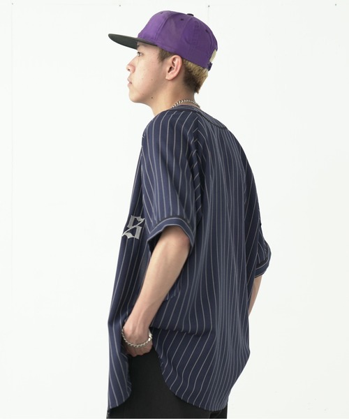 fuv.（ファブ）の「fuv - "Fubles" BASE BALL SHIRT ベースボールシャツ made in INTER FACTORY（シャツ/ブラウス・メンズ・ホワイト/ネイビー/ボルドー・FREE）」の6枚目の写真