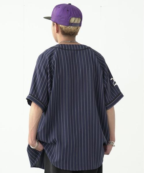 fuv.（ファブ）の「fuv - "Fubles" BASE BALL SHIRT ベースボールシャツ made in INTER FACTORY（シャツ/ブラウス・メンズ・ホワイト/ネイビー/ボルドー・FREE）」の7枚目の写真