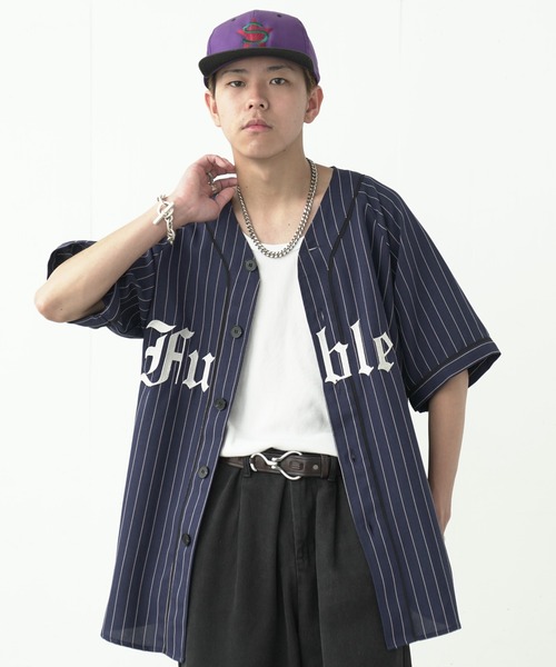 fuv.（ファブ）の「fuv - "Fubles" BASE BALL SHIRT ベースボールシャツ made in INTER FACTORY（シャツ/ブラウス・メンズ・ホワイト/ネイビー/ボルドー・FREE）」の5枚目の写真