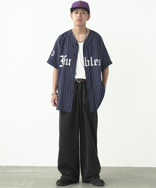fuv.（ファブ）の「fuv - "Fubles" BASE BALL SHIRT ベースボールシャツ made in INTER FACTORY（シャツ/ブラウス・メンズ・ホワイト/ネイビー/ボルドー・FREE）」の17枚目の写真