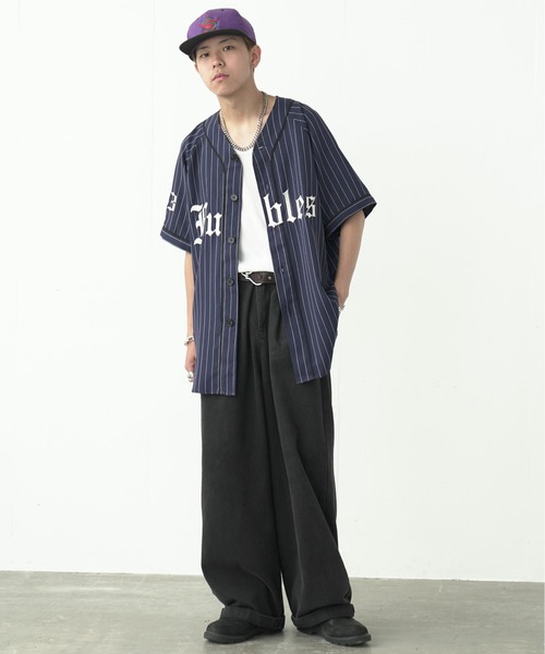 fuv.（ファブ）の「fuv - "Fubles" BASE BALL SHIRT ベースボールシャツ made in INTER FACTORY（シャツ/ブラウス・メンズ・ホワイト/ネイビー/ボルドー・FREE）」の18枚目の写真