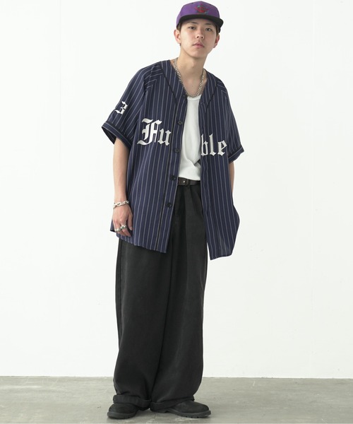 fuv.（ファブ）の「fuv - "Fubles" BASE BALL SHIRT ベースボールシャツ made in INTER FACTORY（シャツ/ブラウス・メンズ・ホワイト/ネイビー/ボルドー・FREE）」の20枚目の写真