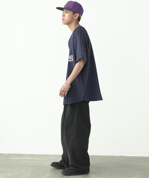 fuv.（ファブ）の「fuv - "Fubles" BASE BALL SHIRT ベースボールシャツ made in INTER FACTORY（シャツ/ブラウス・メンズ・ホワイト/ネイビー/ボルドー・FREE）」の21枚目の写真