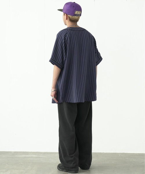 fuv.（ファブ）の「fuv - "Fubles" BASE BALL SHIRT ベースボールシャツ made in INTER FACTORY（シャツ/ブラウス・メンズ・ホワイト/ネイビー/ボルドー・FREE）」の22枚目の写真