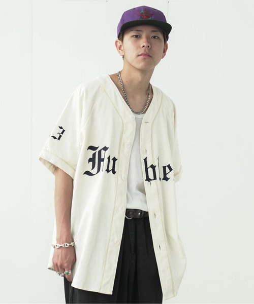 fuv.（ファブ）の「fuv - "Fubles" BASE BALL SHIRT ベースボールシャツ made in INTER FACTORY（シャツ/ブラウス・メンズ・ホワイト/ネイビー/ボルドー・FREE）」の9枚目の写真