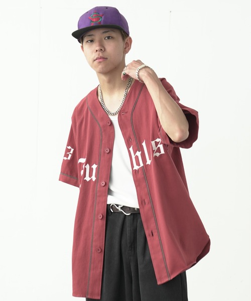 fuv.（ファブ）の「fuv - "Fubles" BASE BALL SHIRT ベースボールシャツ made in INTER FACTORY（シャツ/ブラウス・メンズ・ホワイト/ネイビー/ボルドー・FREE）」の13枚目の写真
