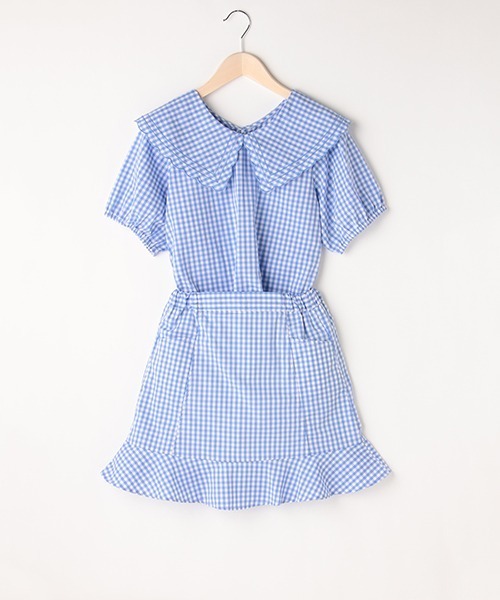 LOVETOXIC（ラブトキシック）の「ギンガムブラウスSETUP（アンサンブル