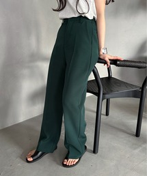 センタープレスストレートカラースラックス