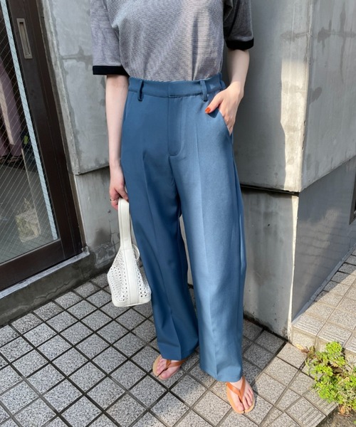 feepur（フェピュール）の「センタープレスストレートカラースラックス（スラックス・レディース・ダークグリーン/ブルー/オレンジ/グリーン系その他/アイボリー/ブラック/ベビーピンク/レッド/モカ・MEDIUM/SMALL）」の15枚目の写真