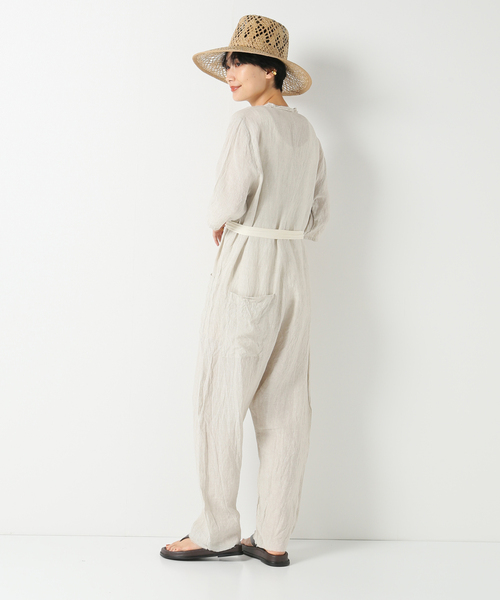 IENA（イエナ）の「【elsa esturgie/エルザ・エストロジー】ジャンプスーツ（サロペット/オーバーオール・レディース・アイボリー/ブラック系その他・38）」の6枚目の写真