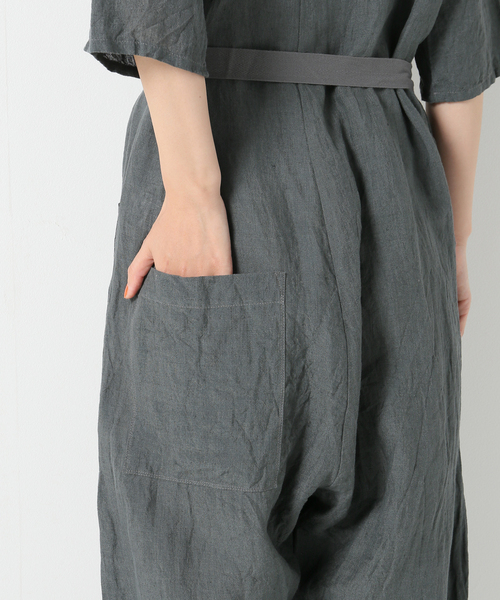 IENA（イエナ）の「【elsa esturgie/エルザ・エストロジー】ジャンプスーツ（サロペット/オーバーオール・レディース・アイボリー/ブラック系その他・38）」の12枚目の写真