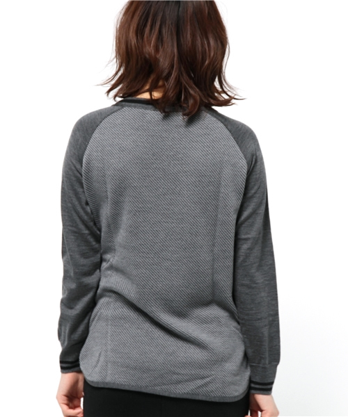 OUTLET（アウトレット）の「【robbem】ラグランKNITTOPS（ニット/セーター・レディース・グレー・FREE）」の4枚目の写真