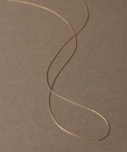 シャインカットアズキチェーンネックレス 75cm K18（ネックレス