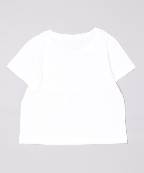 ROSEAPPLE STUDIO（ローズアップルスタジオ）の「【ROSEAPPLE STUDIO/ローズアップルスタジオ】222 Basic logo crop t/プリントT 半袖トップス 半袖Tシャツ 白Tシャツ 黒Tシャツ ゴシック クロップド 短丈トップス（Tシャツ/カットソー・レディース・ホワイト/ブラック・ONE SIZE）」の8枚目の写真