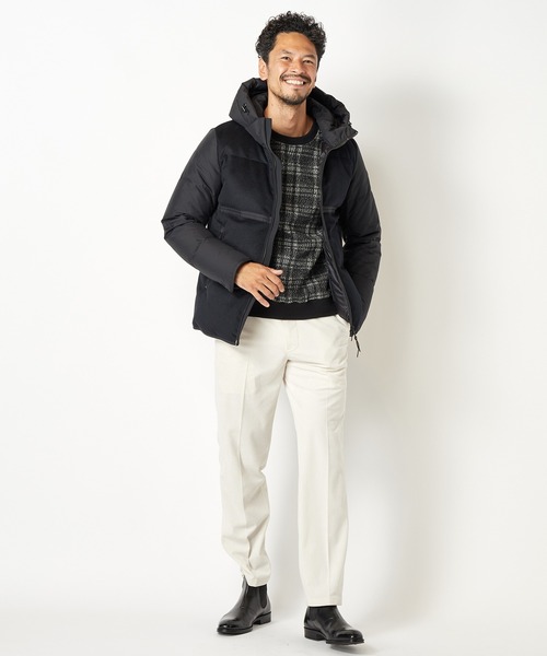 MEN'S BIGI（メンズビギ）の「親子コーデュロイストレッチイージースラックス（スラックス・メンズ・ブラック/ベージュ/オフホワイト・01/02/03/04）」の4枚目の写真